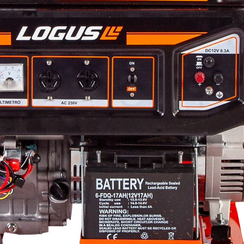 Generador Electrico Logus 8500w Monofasico Con Ruedas