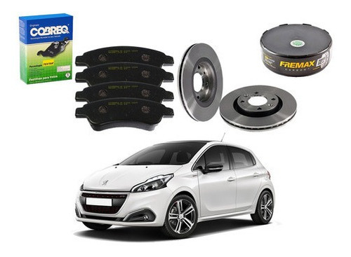 Kit Disco Pastilha Freio Dianteiro Fremax Peugeot 208 1.6