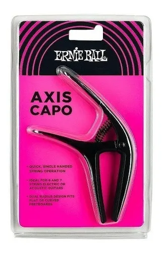 comprar Ernie Ball 9600 Capotrasto Axis Guitarra Negro Pinza Cejilla