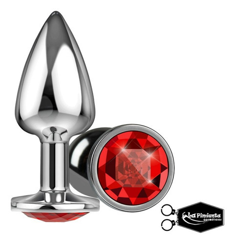 Plug Anal Silver Toy Jóia Formato Cone La Pimienta Atóxico