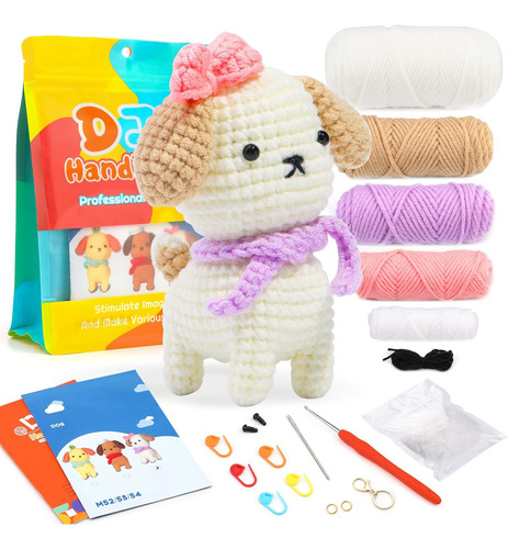 Kit De Crochet Para Principiantes Con Lana Incluida