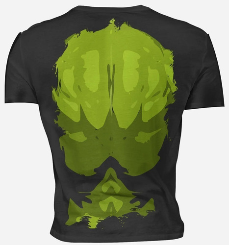 Playera Sublimada Pecho Verde Musculos