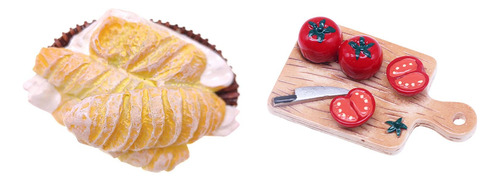 Juego De Comida Para Casa De Muñecas En Miniatura 1:12,