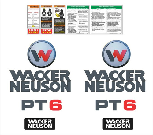 Kit De Calcomanías Para Wacker Neuson Pt6
