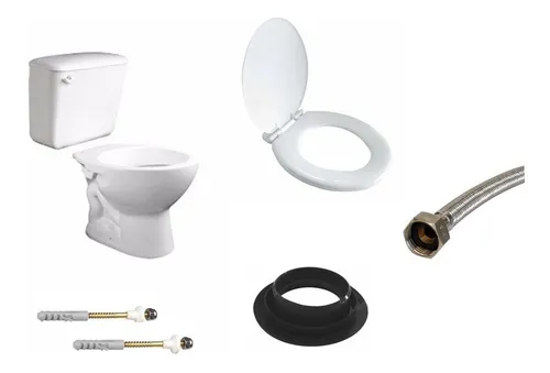 Inodoro mochila Ferrum Andina tapa kit Instalacion zona Sur