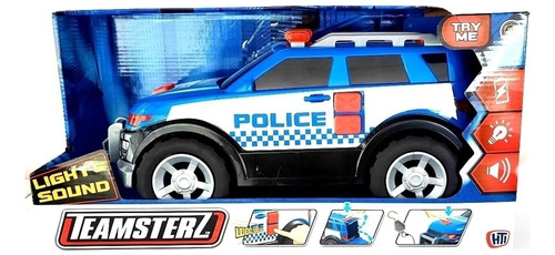 Teamsterz Camioneta Azul Policia Luz Y Sonido 14051