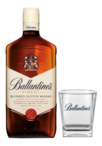 Whisky Escoces Ballantines 1 Litro + Obsequio 