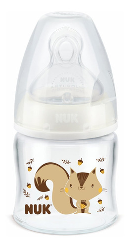 Mamadeira Para Recém Nascido First Choice Esquilo 90ml - Nuk