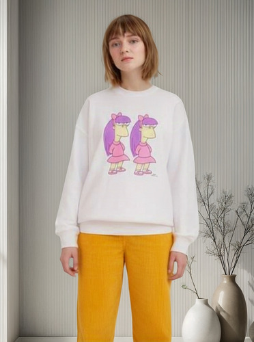 Sudadera Levis The Simpsons Blanca Talla M