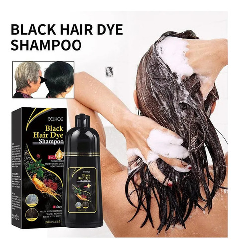 - Shampoo Coloração Instantânea Para Cabelos Castanhos 100ml