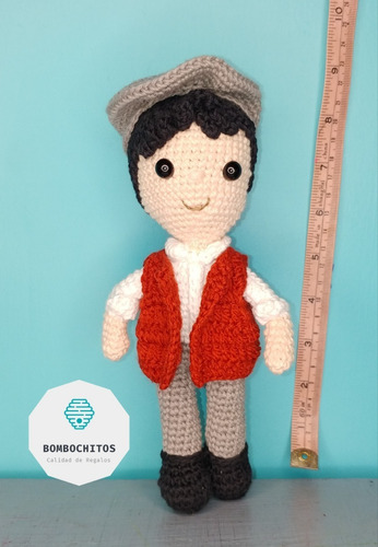 Anne With An E Gilber Blythe 25cm Tejido Muñeco Amigurumi