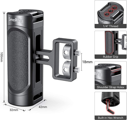 Smallrig Mini Empuñadura Lateral Para Cámara Mirrorless Dslr