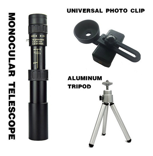 Telescopio Monocular 10-300x40mm Profesional Bak4 Lente Hd