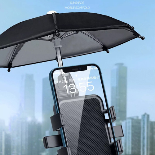 Soporte Para Teléfono Celular Para Bicicleta Con Sombrilla I