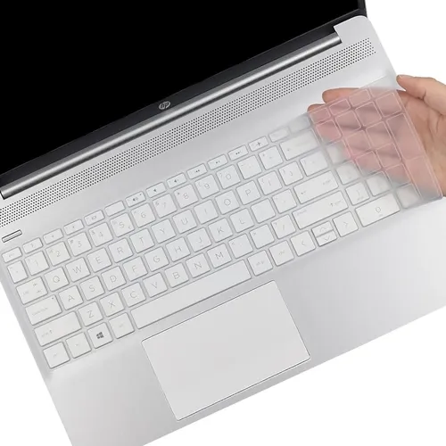 Protector De Teclado Para Hp 15 En Silicona Transparente