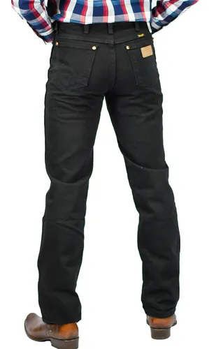 Pantalon wrangler negro sales