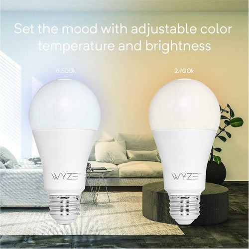 Imagen 2 de 5 de Bombilla Foco Inteligente Wyze Bulb Remoto 9.5w Dimerización