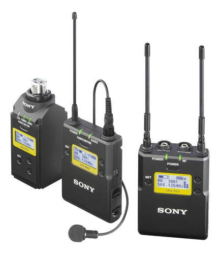 Microfone Sony UWP-D UWP-D16 Dinâmico Omnidirecional cor preto