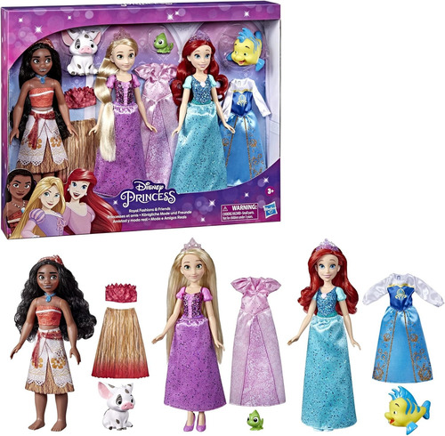 Hasbro Princesas Disney - Moana, Rapunzel Y Ariel 3 - Pack