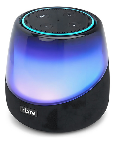 Alto-falante Bluetooth recarregável Ihome Iav5 para Amazon Echo Dot Color Black 110v