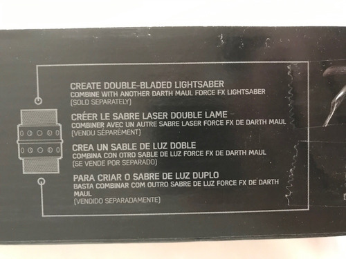 Darth Maul Force Fx Lightsaber #10 Star Wars Black Series (Usado)