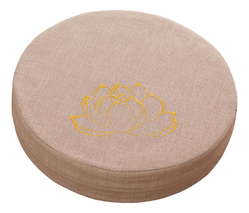 Cojín De Meditación Con Funda Extraíble Beige 6cm