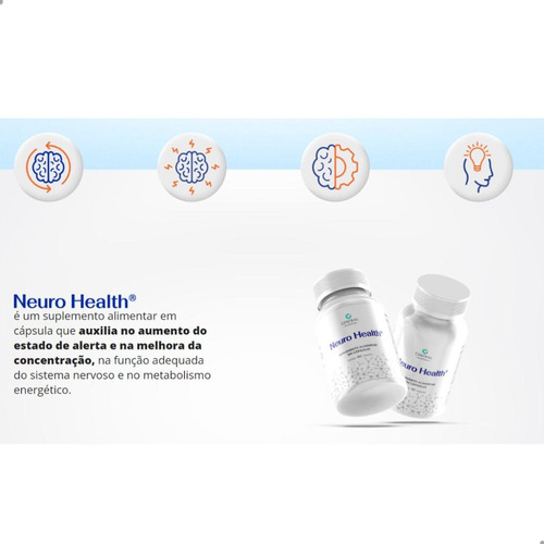 Neuro Health Brain Health 90 cápsulas Central Nutrition Sabor natural