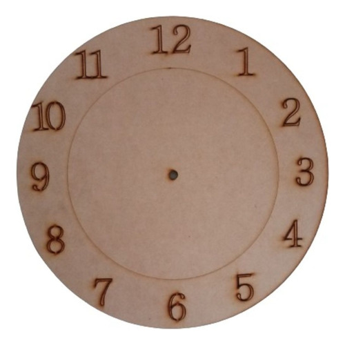 Cuadrantes   Para Reloj En Fibrofacil 29 Cm Diam