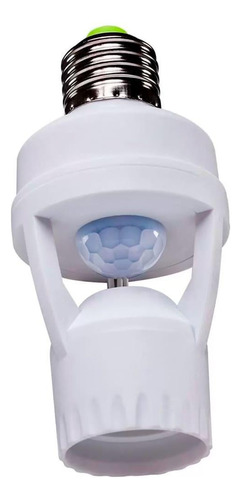 Sensor De Presença Com Fotocélula Soquete Lâmpada Bocal E27