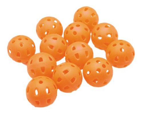 Plastico Bola Golf (12 Unidades) Color Naranja