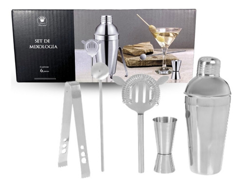 Remate! Set De Mixologia Crown Baccara 5 Pzas Bar Cocktail