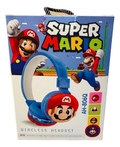 Audífonos Manos Libres Diadema Super Mario