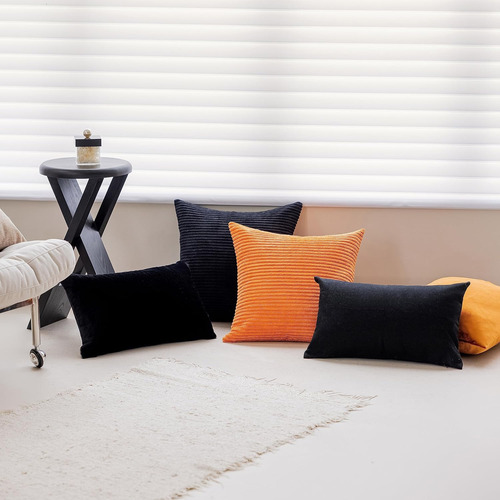 Fundas De Cojín Decorativas A Rayas De Home Brilliant D7