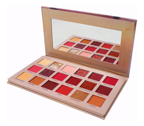 Paleta De Sombras New Nude 18 Colores Mat Resistente Al Agua