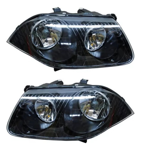 Par Faros Vw Jetta Clasico 2008-2012-2014 Fondo Negro