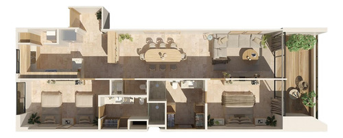 Departamento En Venta En Privada De 3 Habitación En Edificio