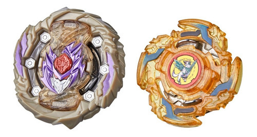 Beyblade Burst Surge Doble Dusk Spryzen S5 Vs Force Wolborg Color Oro y Amarillo