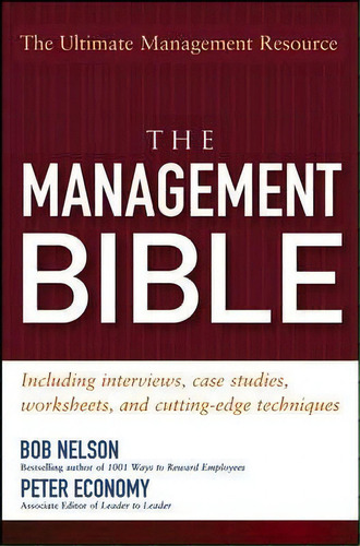 The Management Bible, De Bob Nelson. Editorial John Wiley Sons Inc, Tapa Blanda En Inglés