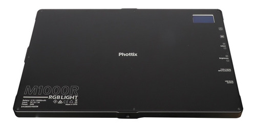 Imagen 6 de 7 de Iluminador Led Efectos Rgb Power Bank Phottix M1000r Metal