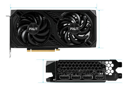 Tarjeta Vídeo Palit Geforce Rtx 4060 Ti Dual Ddr6 8gb 128bit