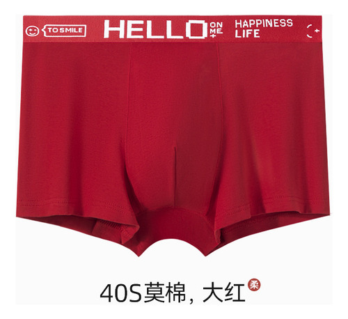 Bóxers De Algodón Para Hombre Con Cinturilla Cuadrada