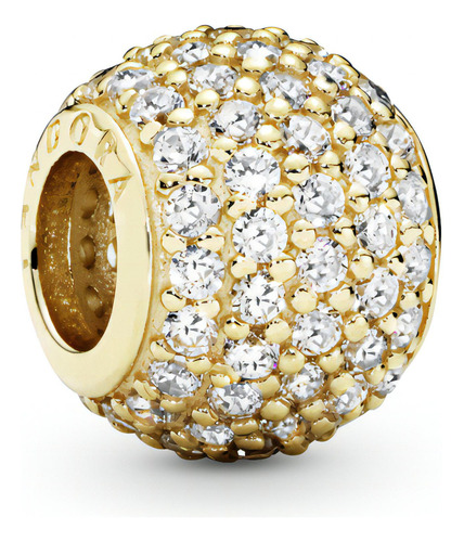 Charm De Pavé Transparente Pandora Timeless Color Dorado