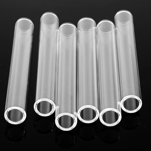 Tubo De Vidrio Borosilicato Transparente De 4 Pulgadas, 6 Un