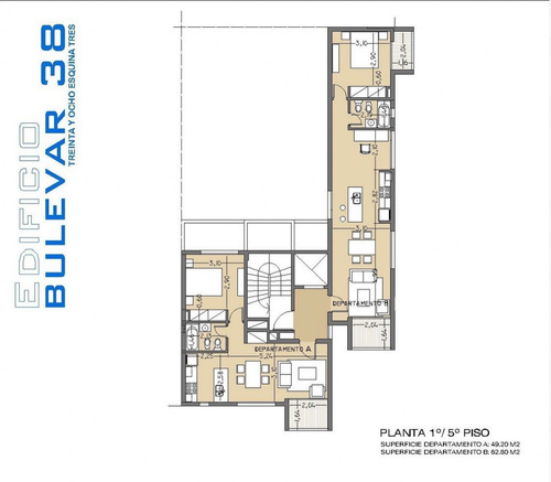 Imagen 6 de 10 de Departamento De 1 Dormitorio En Barrio Norte