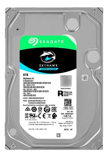 Seagate SkyHawk 8TB 内蔵型ハードディスクドライブ Disco rígido Seagate Skyhawk AI de 8 TB | MercadoLivre