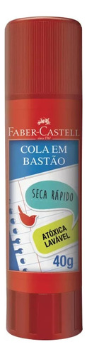 Cola Bastão Faber Castell Tubo 40g Grande Escolar Artes