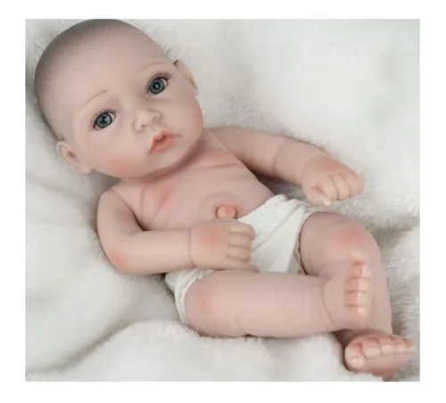 Muñeco De Silicona Bebé Recien Nacido Lavable Niño