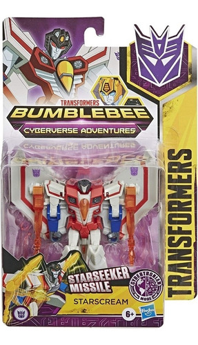 Figura Transformers Bumblebee Cyberverse Starscream 