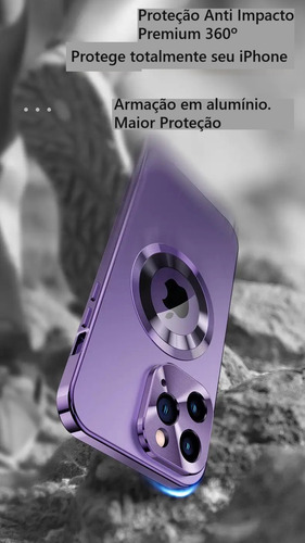 Case 360 Com Alumínio Shield Para iPhone 16 Pro+