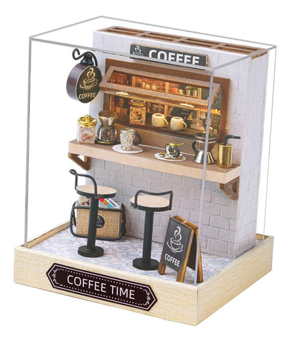 Kits De Bricolaje En Miniatura De Casa De Hora De Cafe